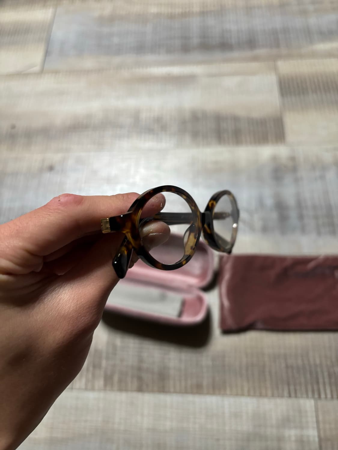 미우미우 리가드 톨토이즈 블루렌즈 스탠다드 핏 안경 상품이미지2