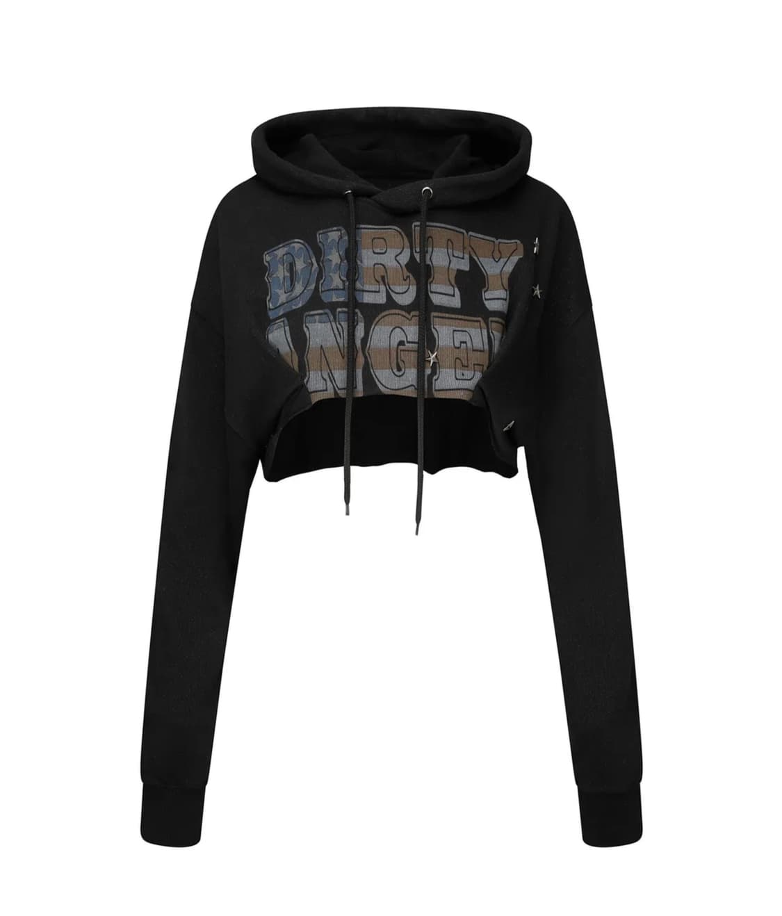 SCULPTOR 스컬프터 Glitter Flag Crop Hoodie 상품이미지2