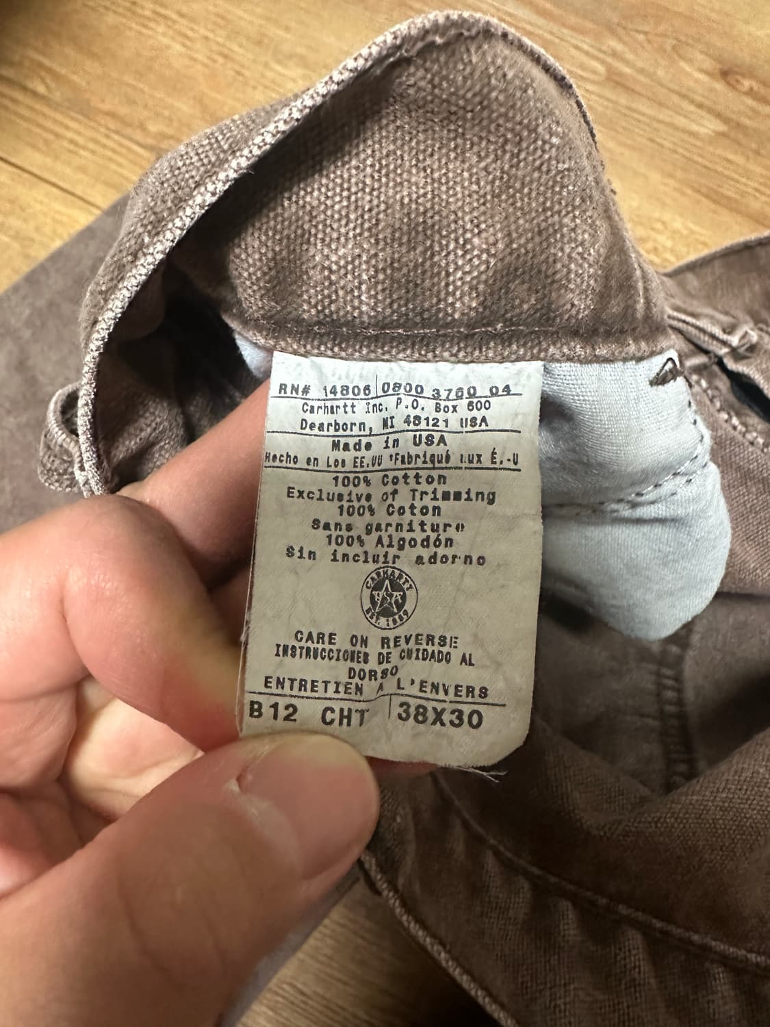 90~00s 칼하트 싱글니 B12 CHT(체스트넛) 미제🇺🇸 상품이미지4