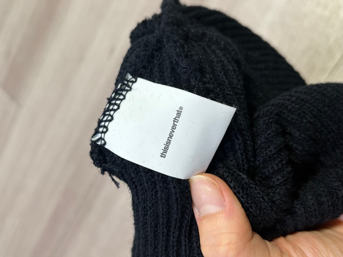 디스이즈네버댓 숏 비니 블랙 상품이미지5