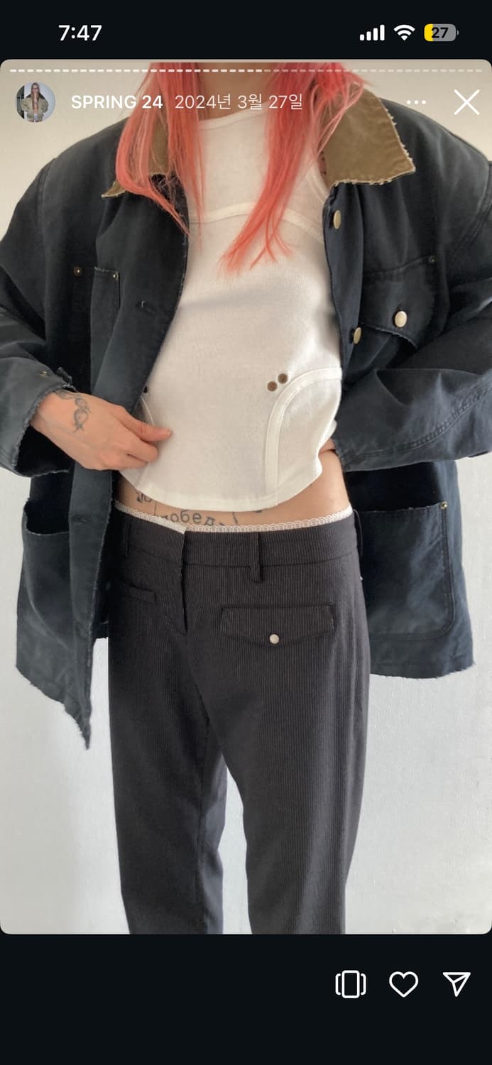 데어드 dared 나시 탑 팝니다 상품이미지3