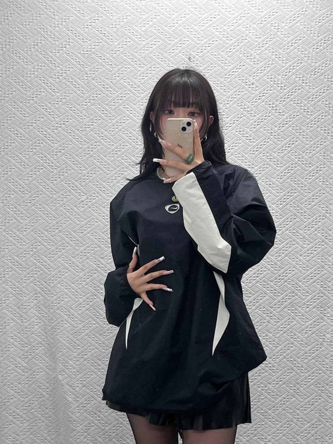 나이키 올드스쿨 빈티지 오레오 바람막이 웜업 L C11311 상품이미지2