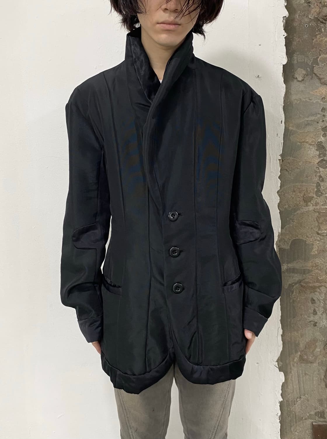 이세이미야케 1995AW 숄 카라 블레이저 상품이미지2