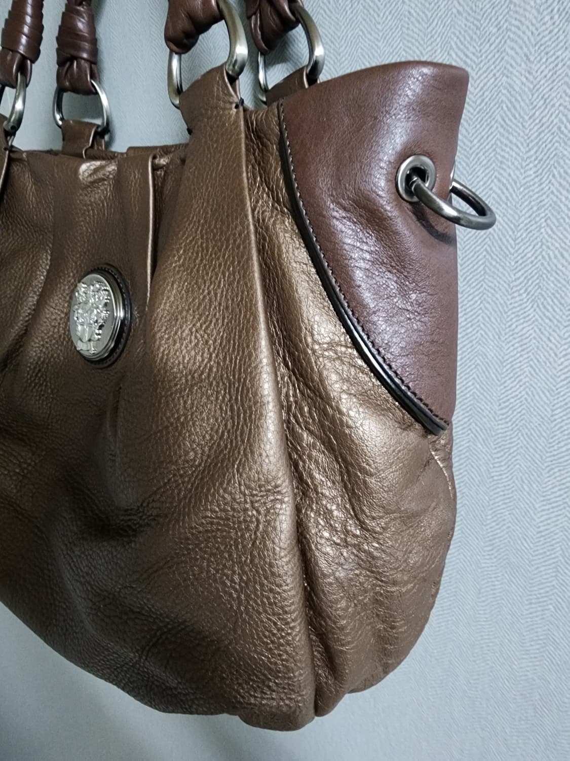 닥스 브라운 레더 토트백 상품이미지6