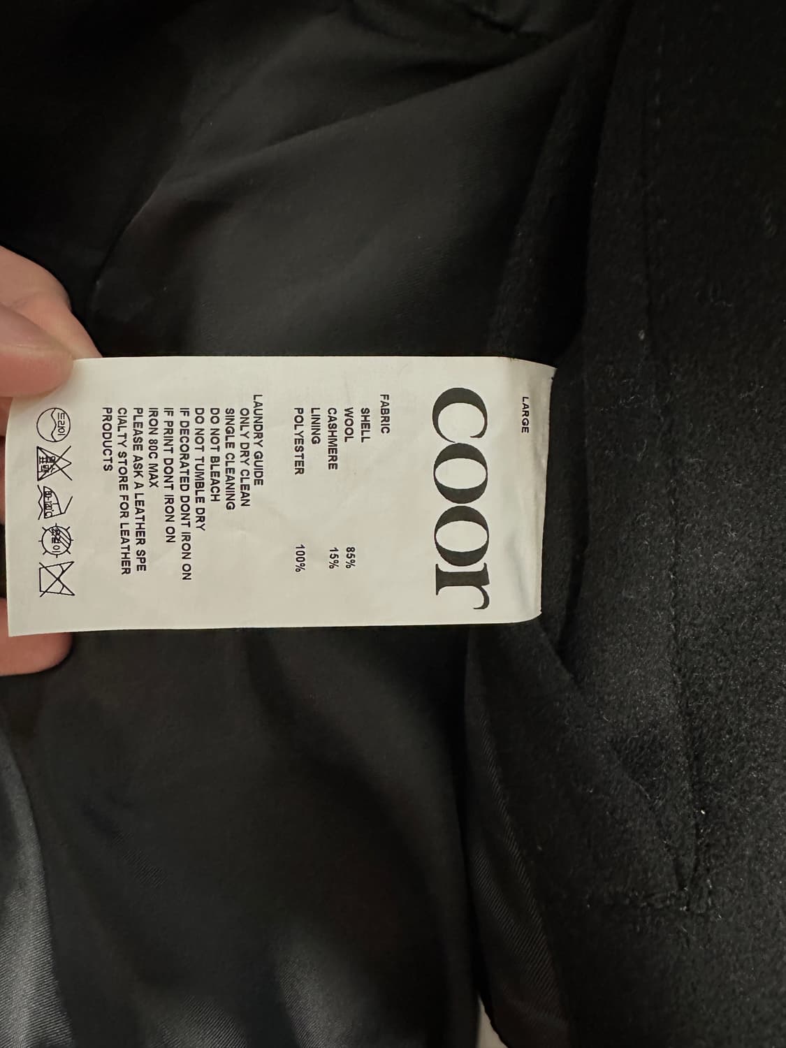 벨란디 캐시미어 블렌드 발마칸 코트 (블랙) 상품이미지4