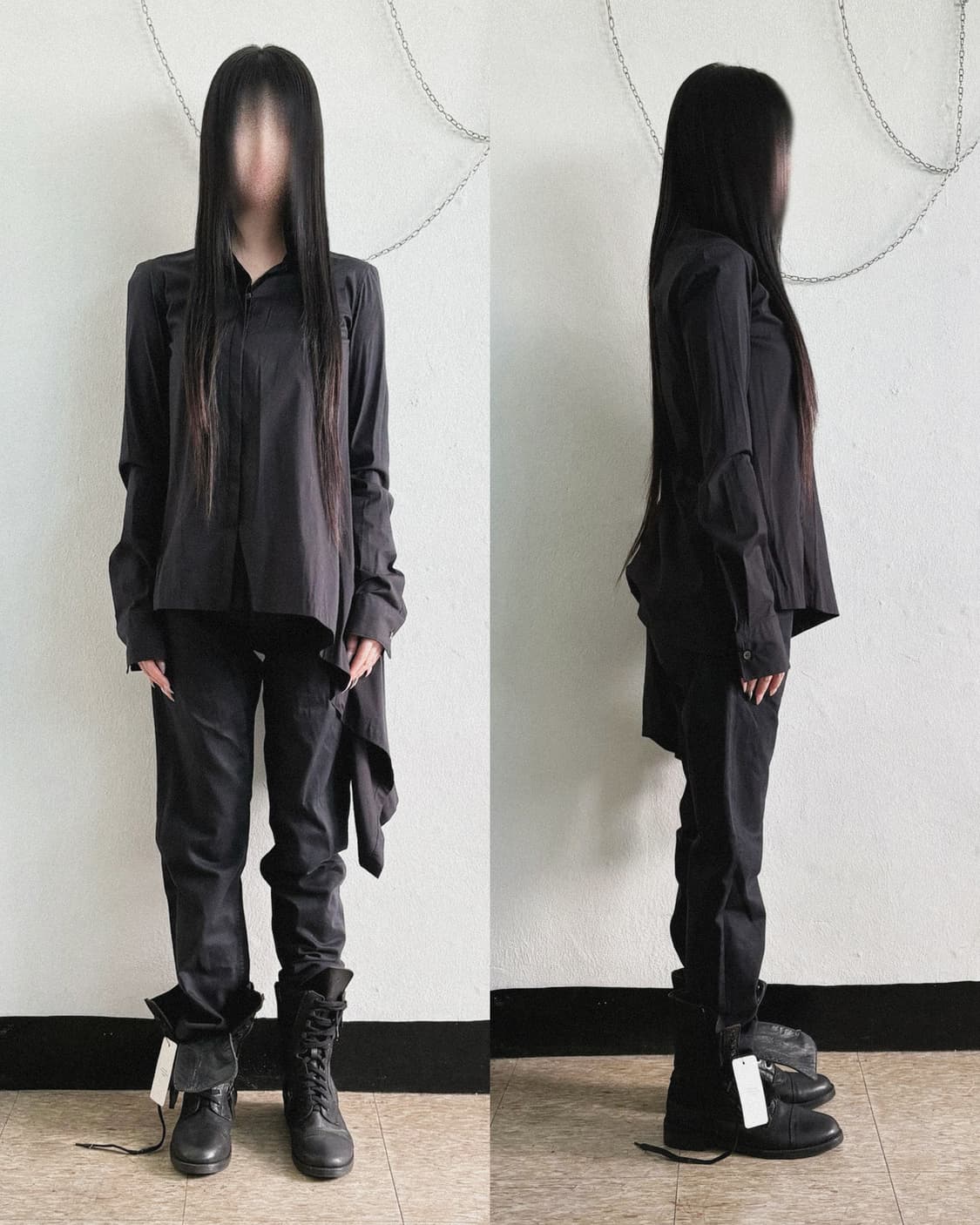 프라다 신치백 왁스코팅 슬림 스트레이트 데님 상품이미지5