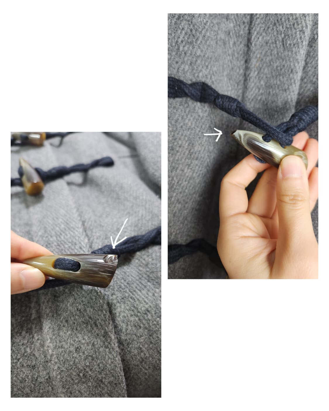 (바나나 리퍼블릭)헤링본 더플 코트 상품이미지9