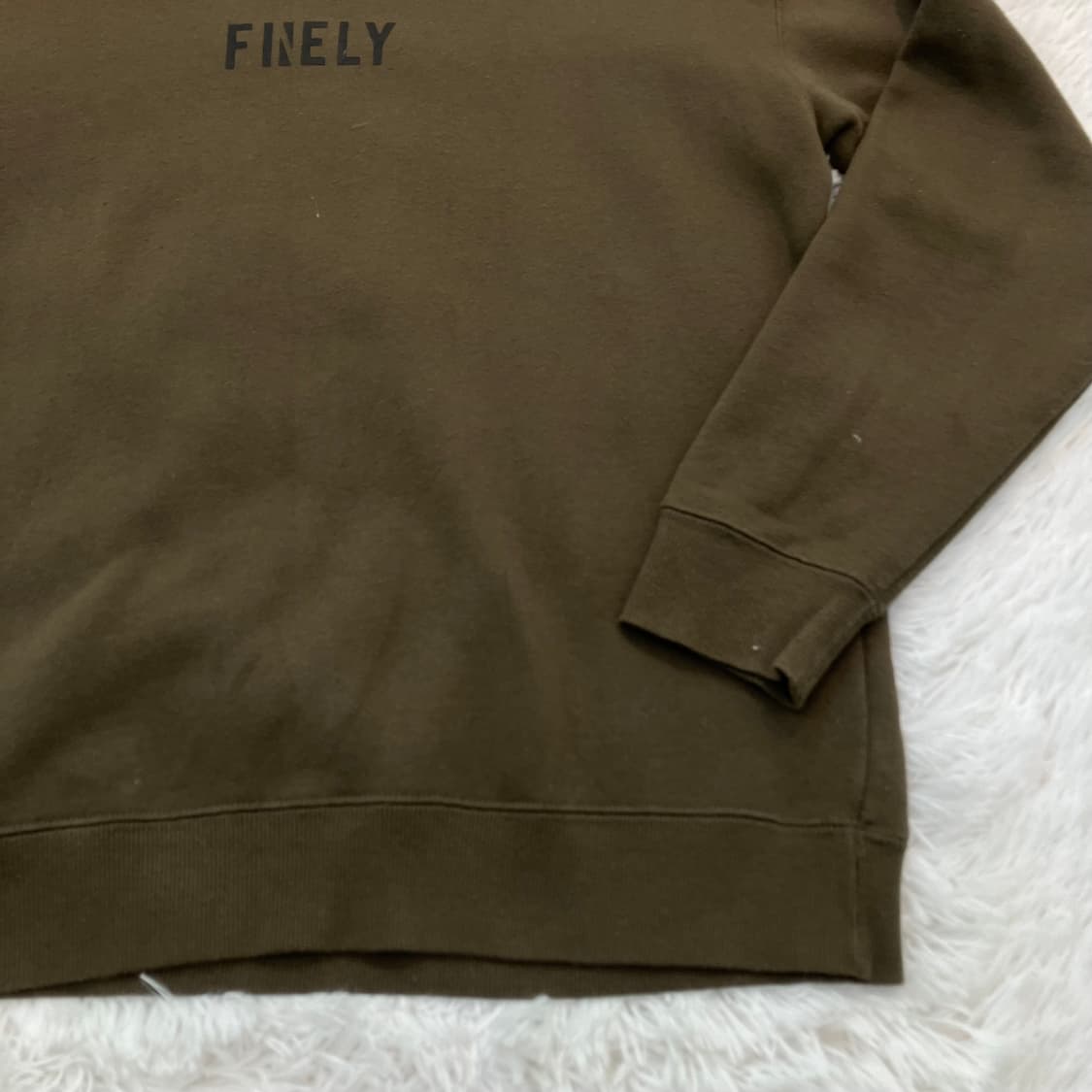 빈티지 싱크 카키 맨투맨 y2k 스트릿 갸루 펑키 일본빈티지735 fab 상품이미지4