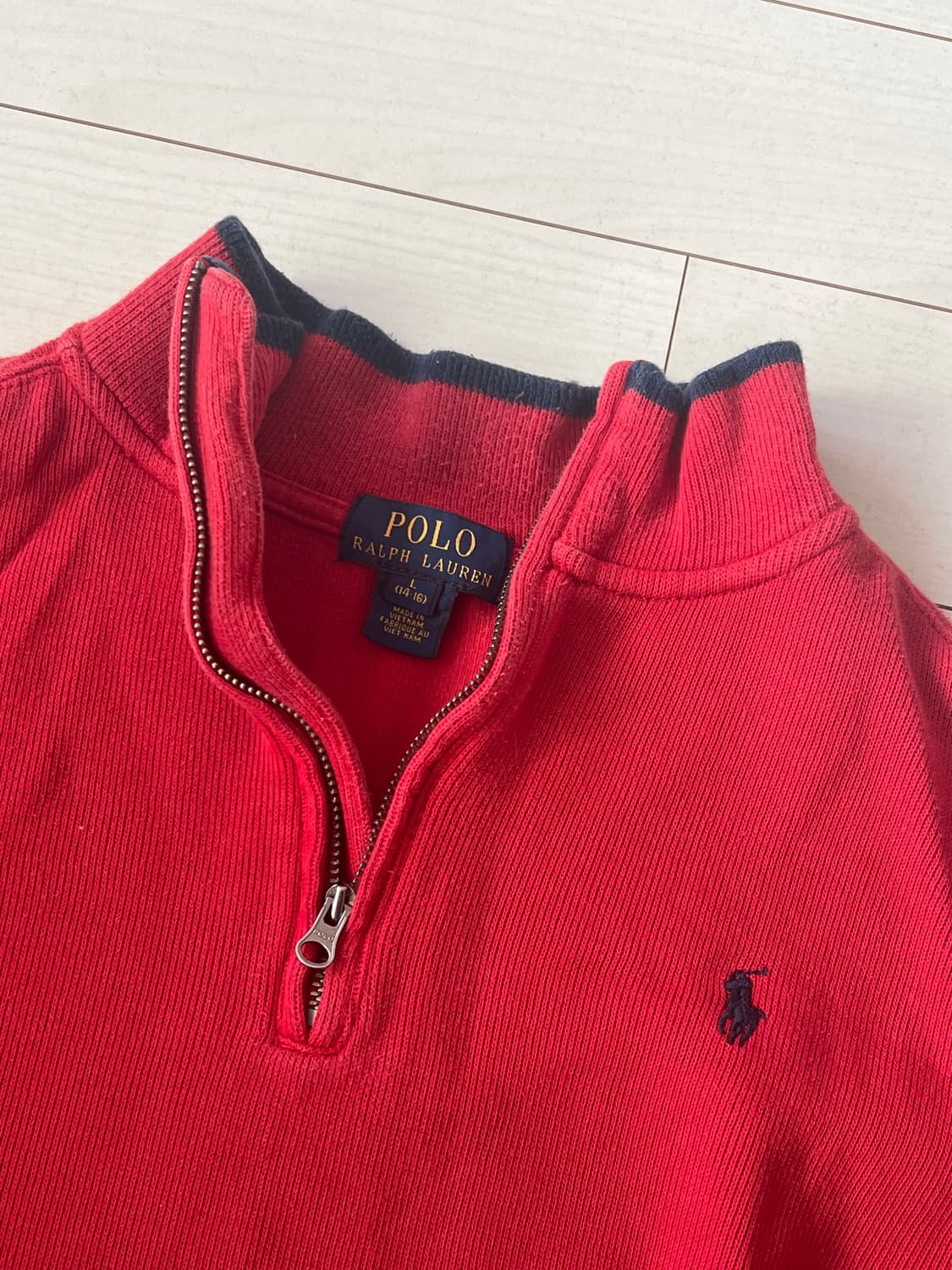 폴로 랄프로렌 빈티지 여성 지퍼 긴팔티 상품이미지2