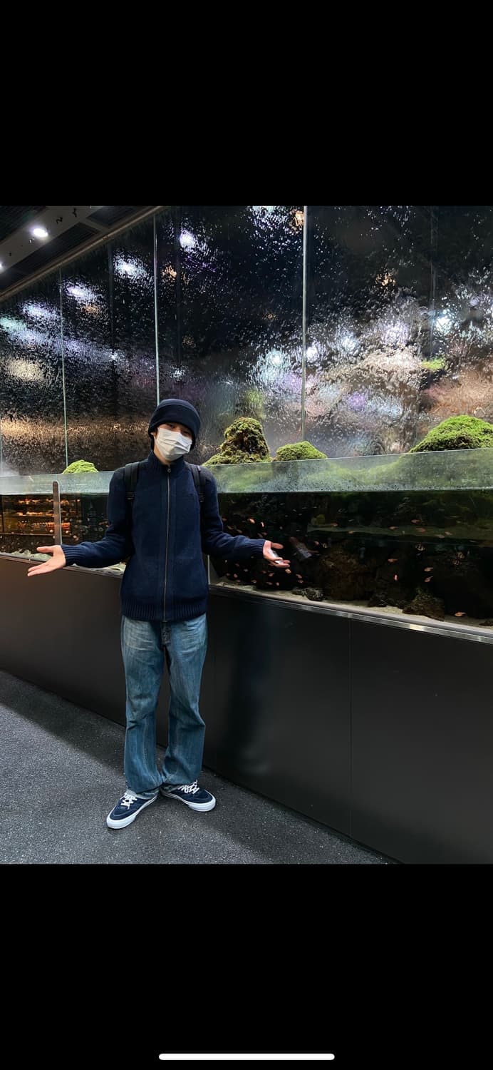 Hazzys 집업 니트 (착샷) 상품이미지1