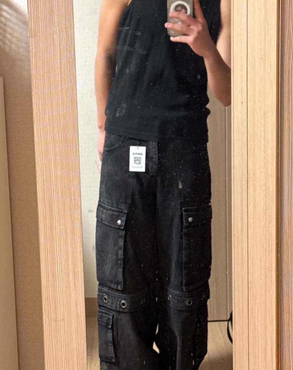 아일렛 카고 데님팬츠 상품이미지2