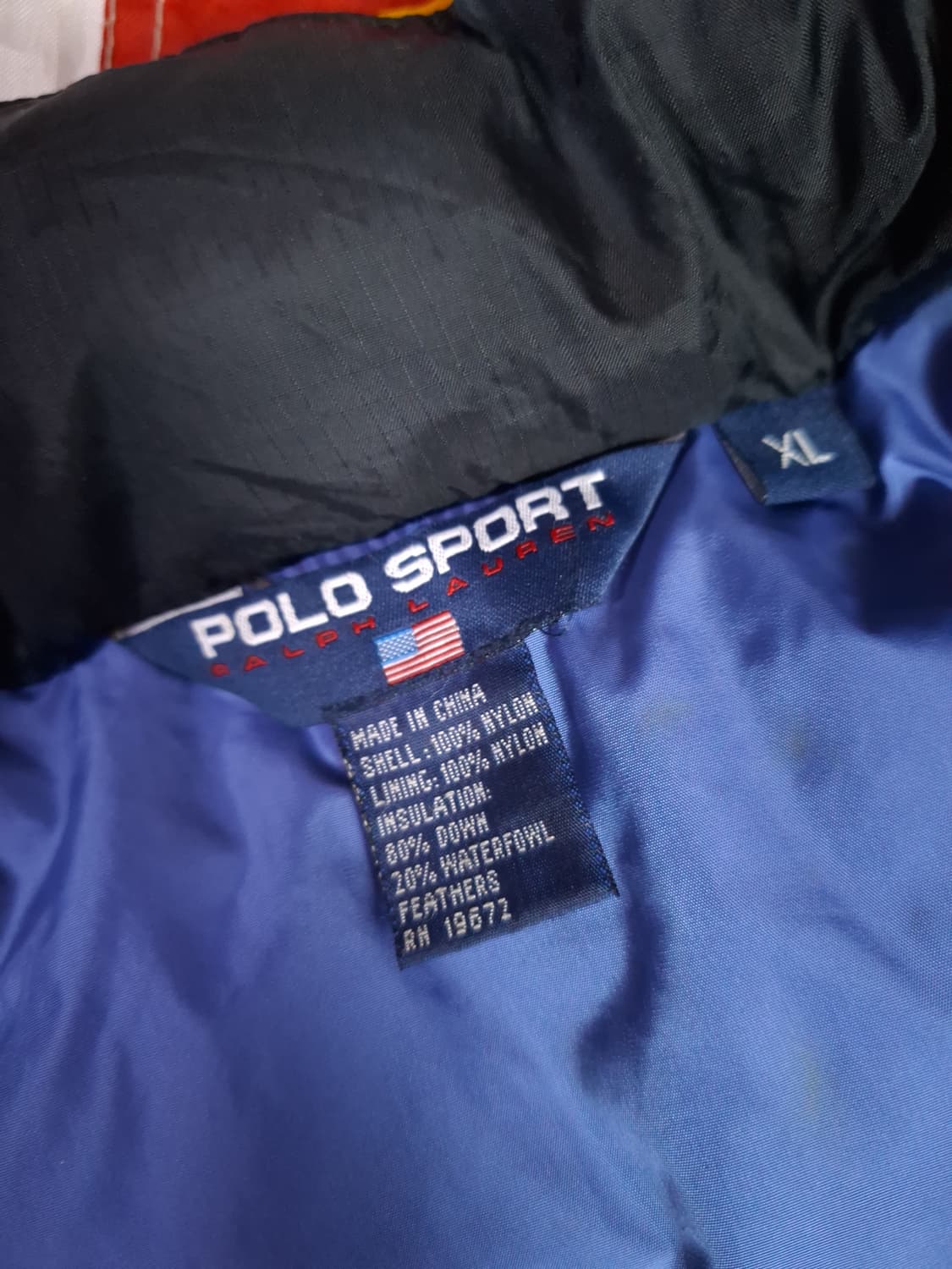 오리지날 90's 랄프로렌폴로 스포츠 패딩 상품이미지5