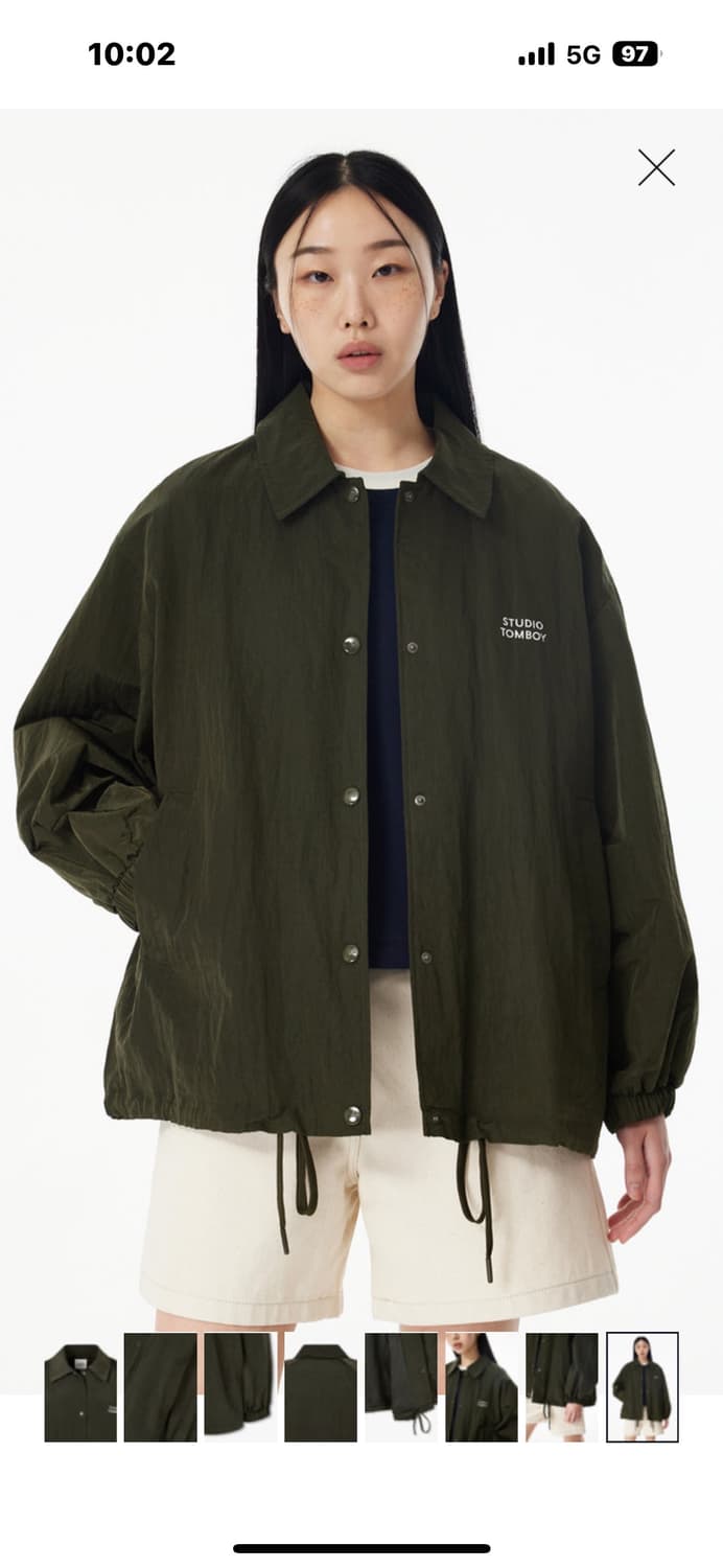 톰보이 오버핏 블루종 상품이미지7