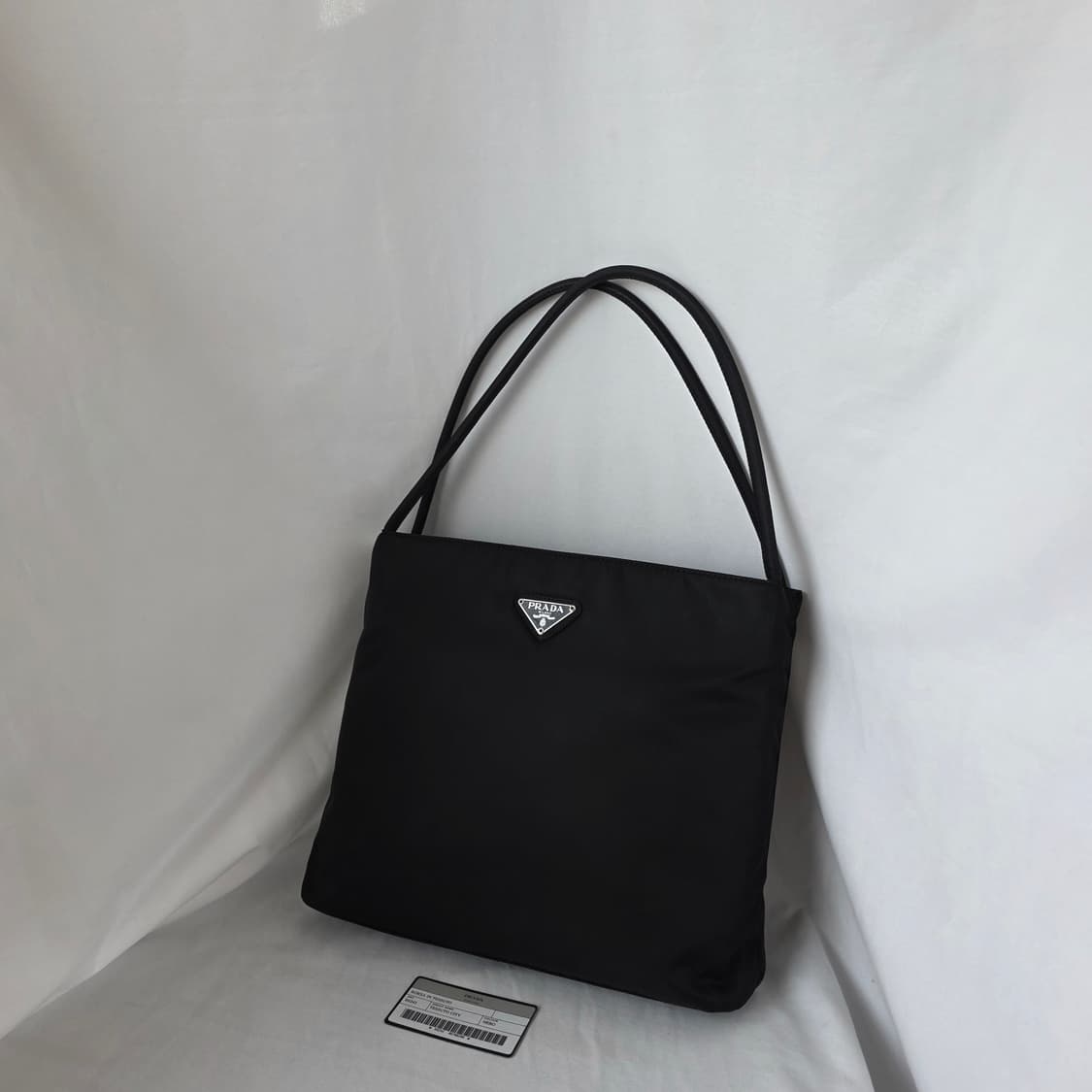 [정품 PRADA] 프라다 두줄 나일론 여성 토트백 미디움 상품이미지1