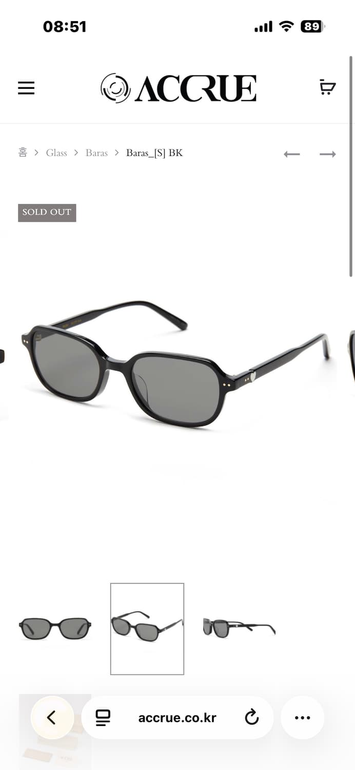 어크루 baras 바라스 선글라스 상품이미지2