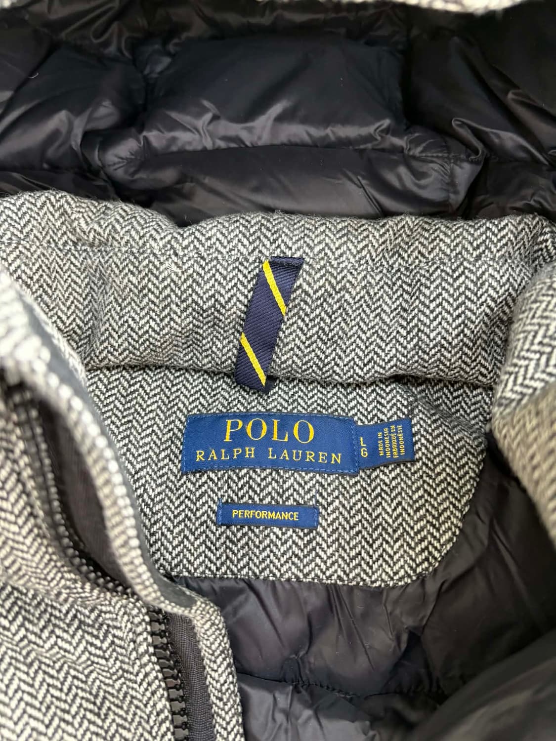 [L] 폴로 랄프로렌 헤링본 다운 후드 패딩 상품이미지3