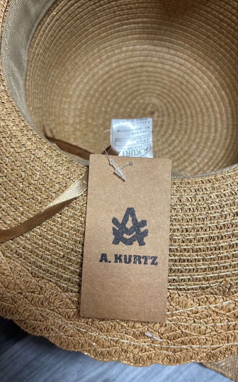 새 상품) A.KURTZ 밀짚모자 베이지 상품이미지3