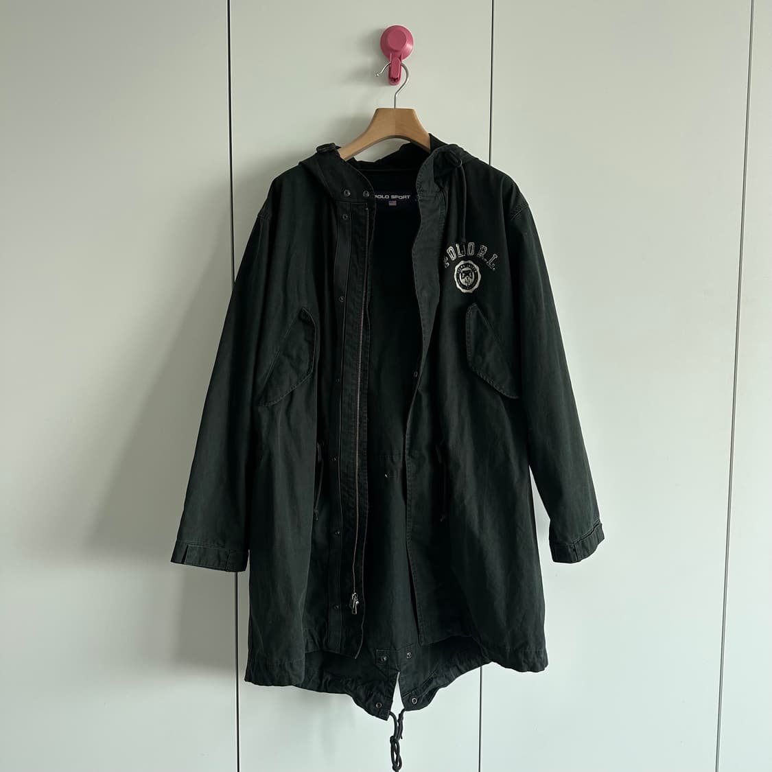 폴로 스포츠 컬리지 로고 피쉬테일 파카 상품이미지5