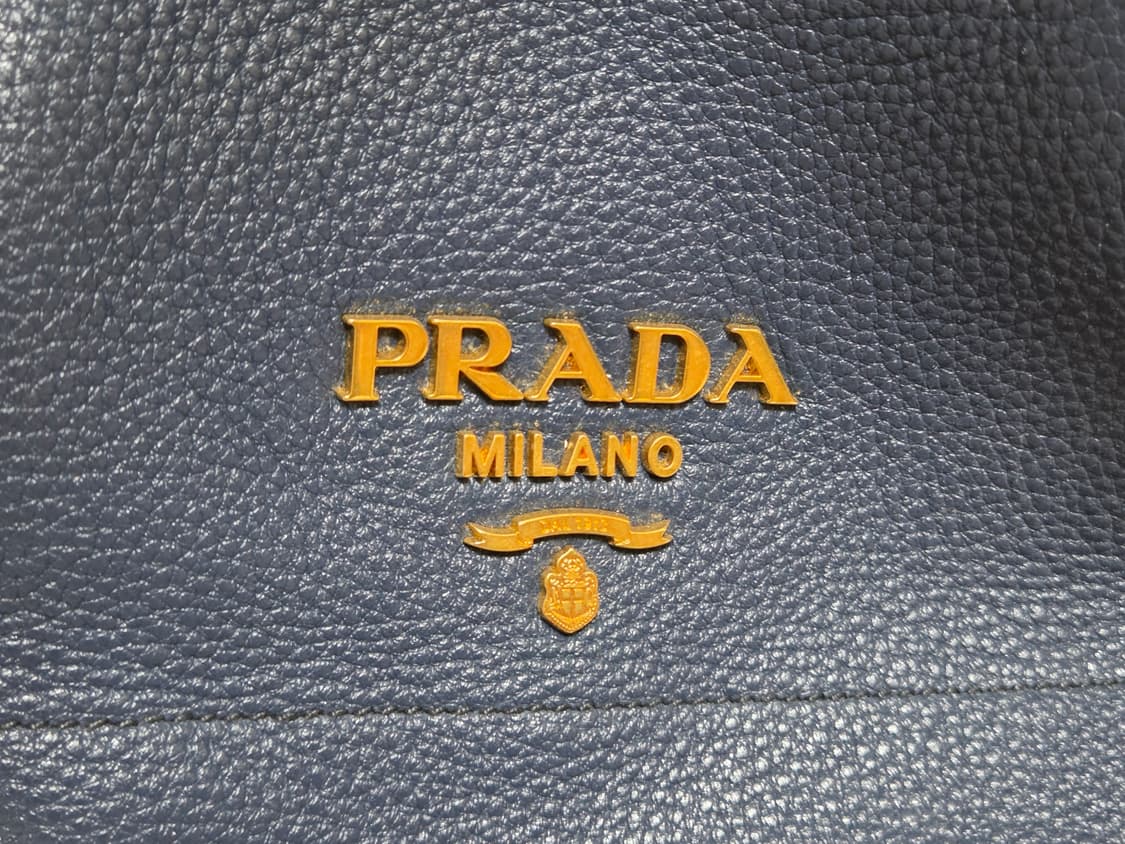 프라다 비텔로 다이노 버킷백 블루 상품이미지5