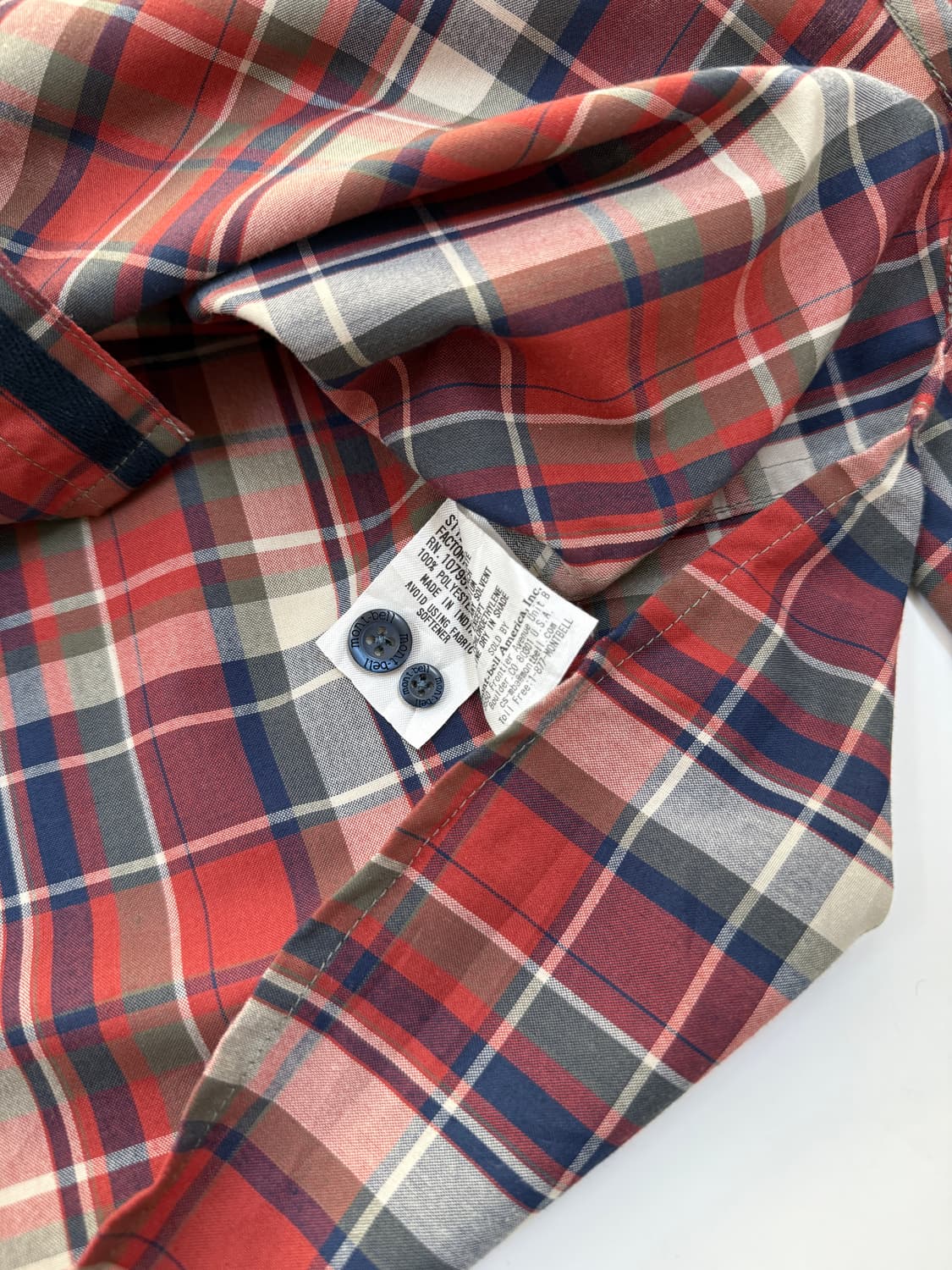 mont-bell 몽벨 체크 셔츠 상품이미지6