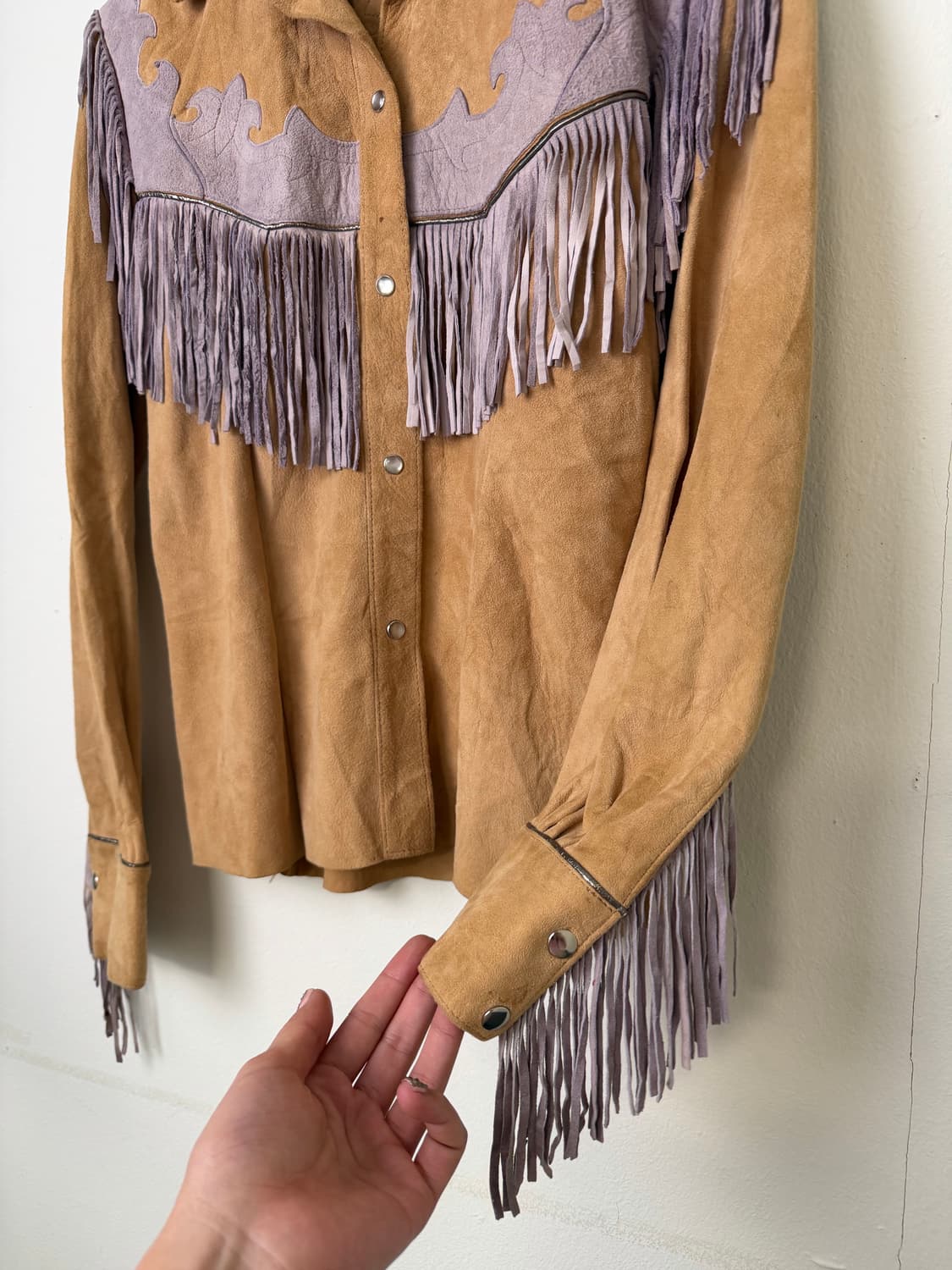 70s 빈티지 CHAR&SHER DESIGNS 디어 스킨 레더 재킷 상품이미지3