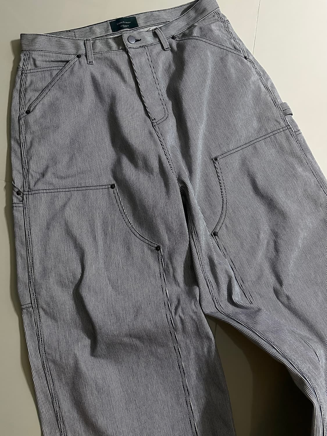 언더마이카 스트라이프 엔지니어 더블니 워크 팬츠 상품이미지4