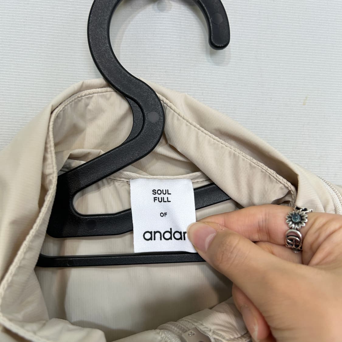 안다르 2022 롱 자켓 바람막이 2사이즈 상품이미지2