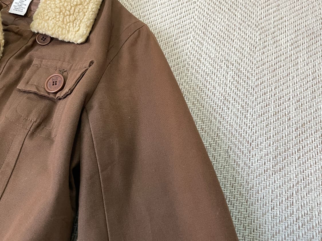 아르마니 익스체인지 스팽글 보아카라 롱 코트 상품이미지4