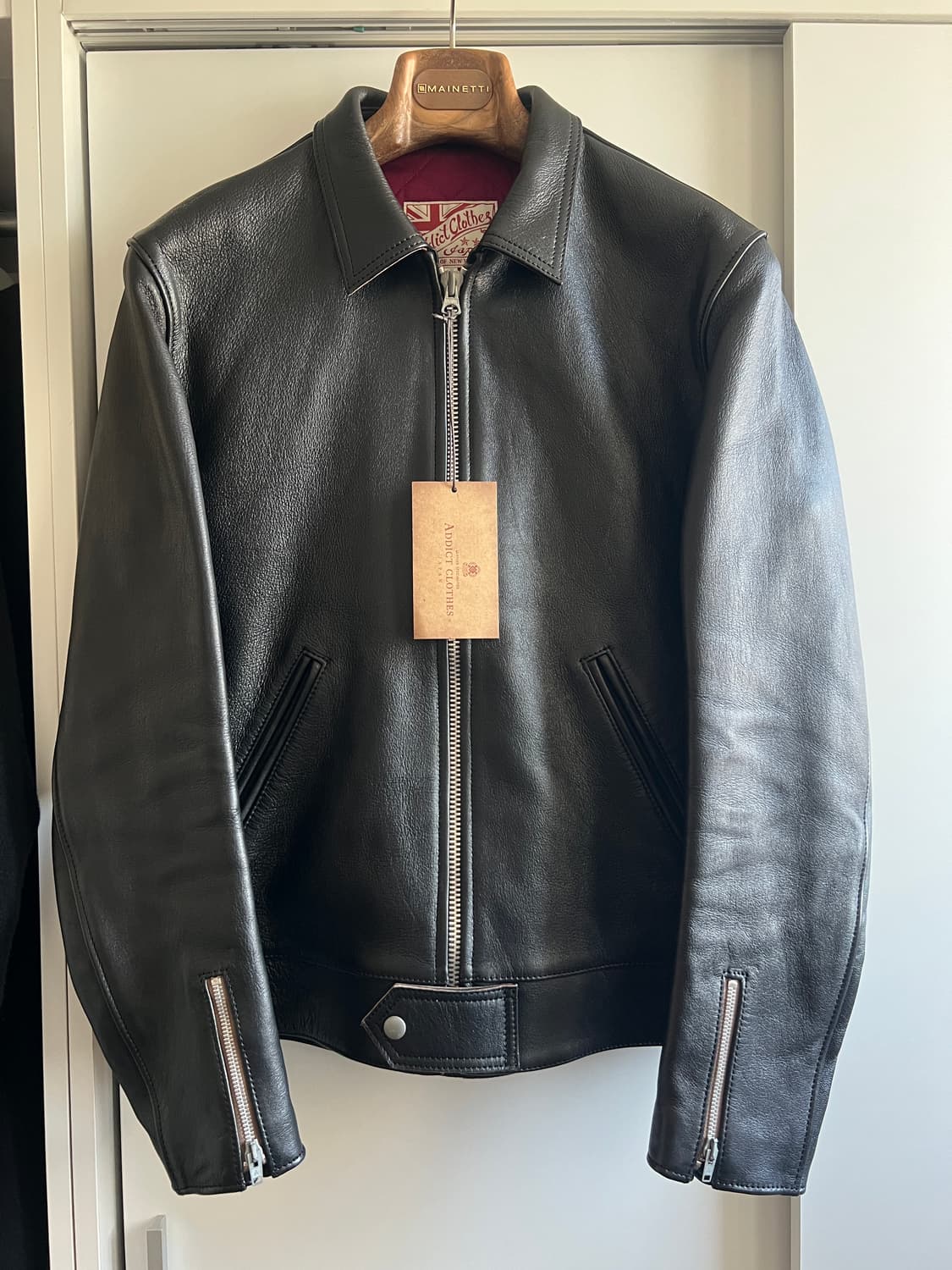 [42] 어딕트클로즈 쉽스킨 레더자켓 ad-01 상품이미지1