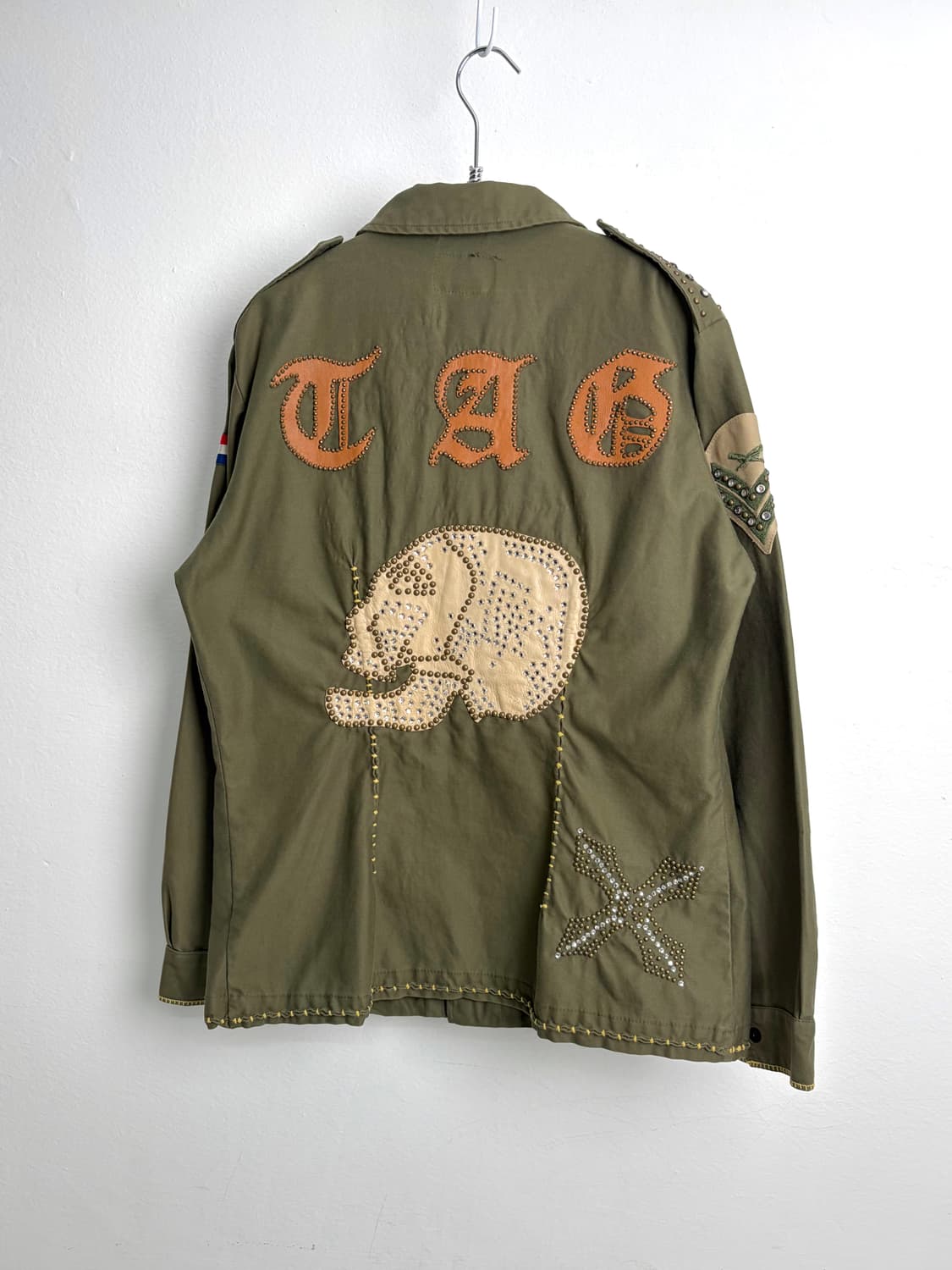태그 빈티지 리메이크 밀리터리 스터드 자켓 made in USA 상품이미지1