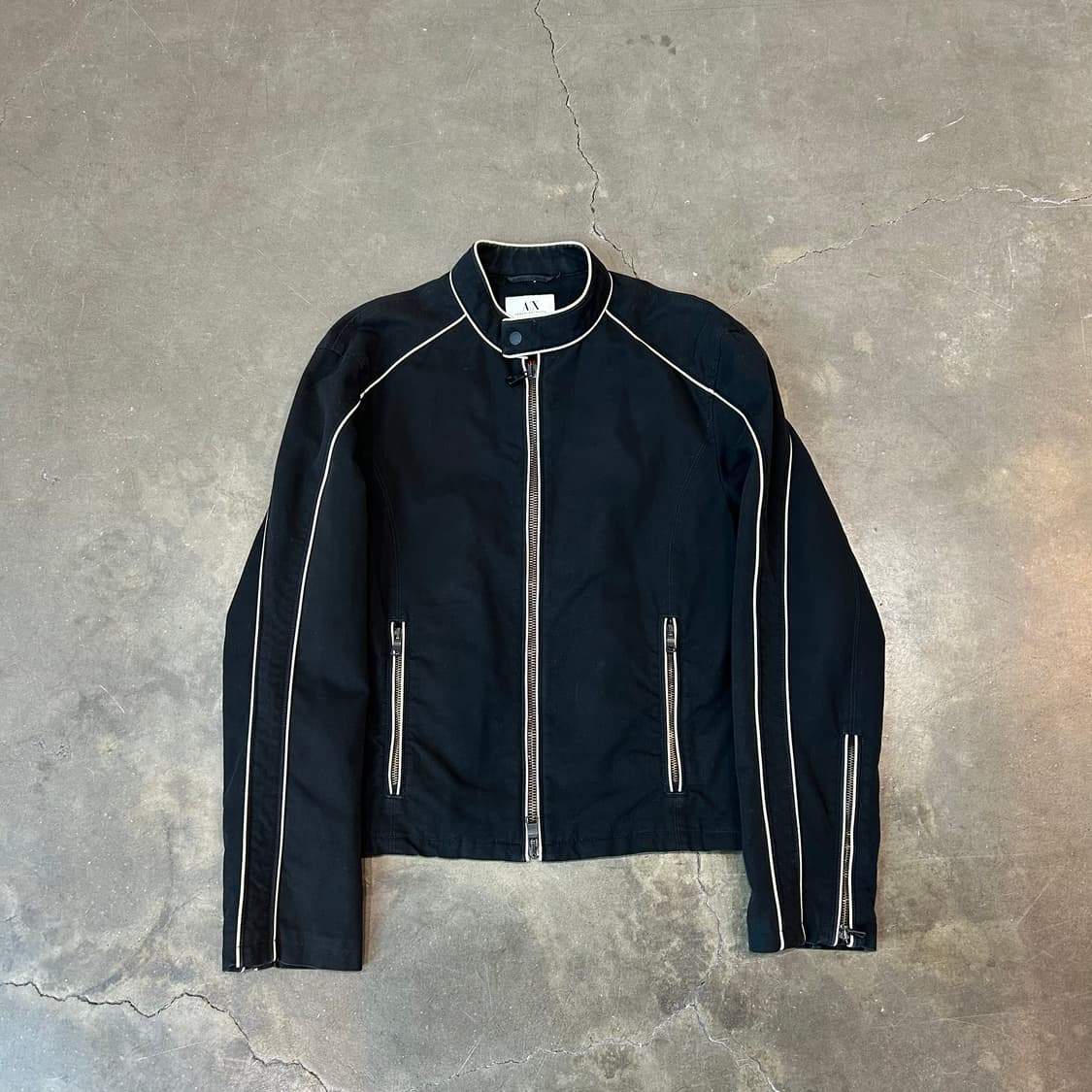 아르마니 익스체인지 파이핑 바이커자켓 상품이미지1