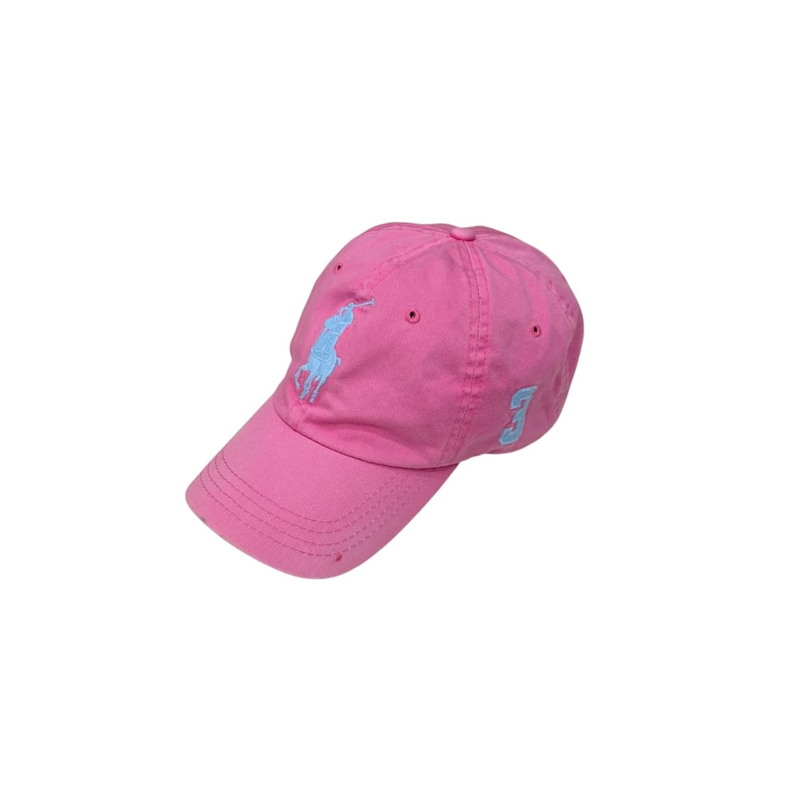 폴로 랄프로렌 빅포니 가죽 스트랩 핑크 볼캡 모자 상품이미지1