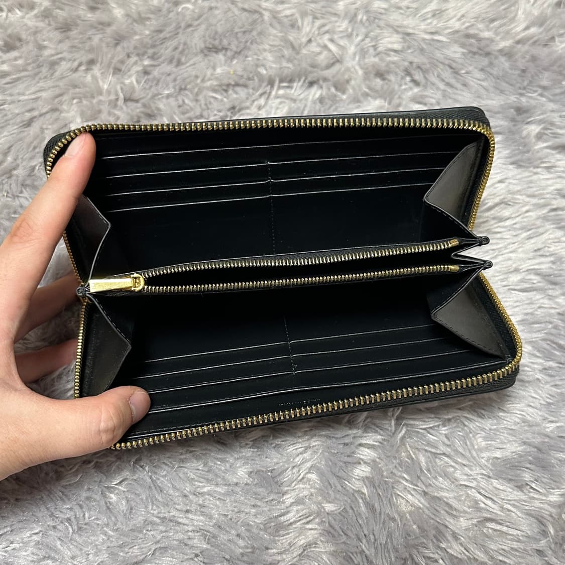 [정품 OS] 셀린느 트리옹프 캔버스 라지 지퍼돌이 장지갑 상품이미지3