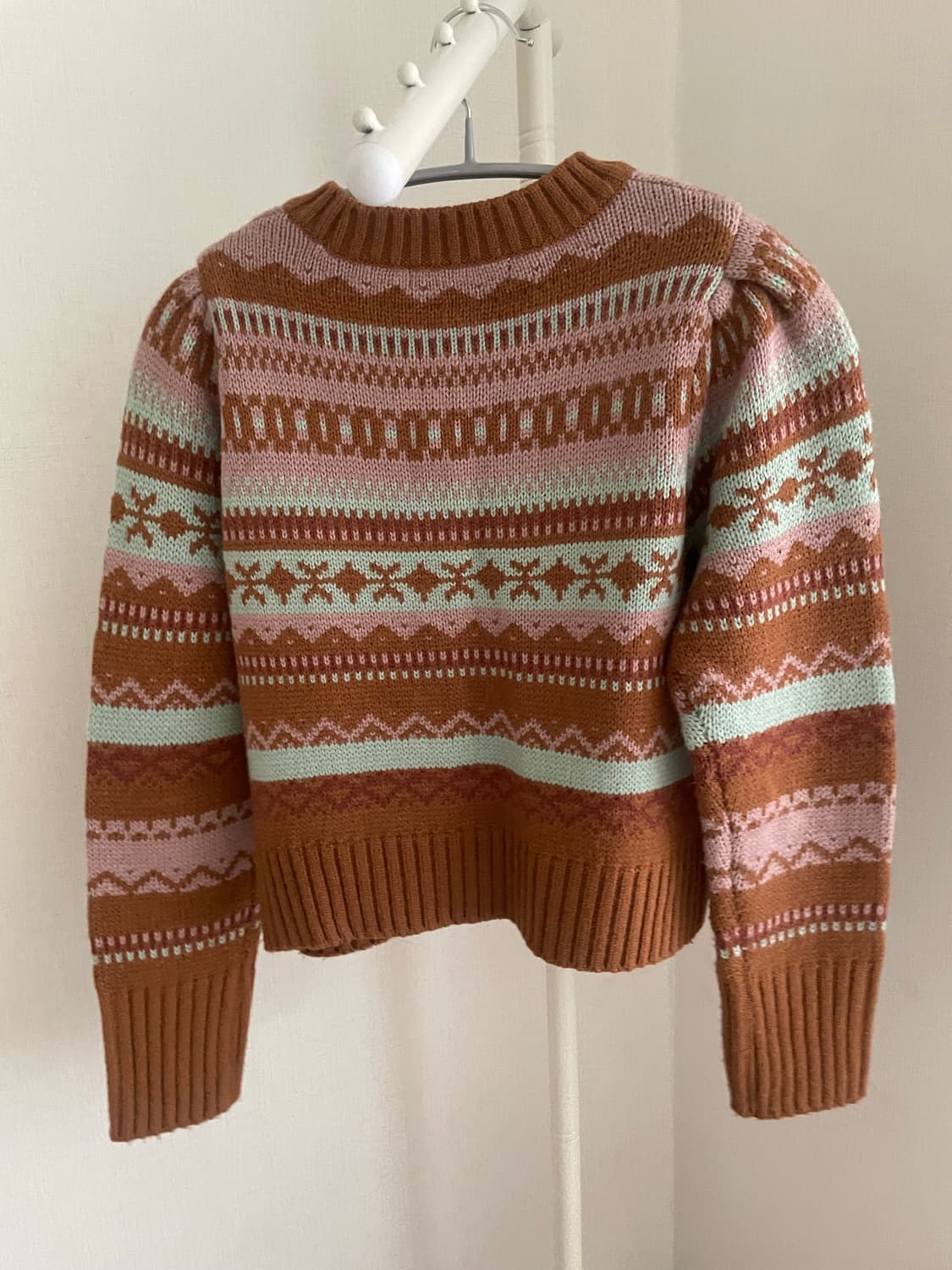  미쏘 노르딕 크롭 니트  상품이미지2