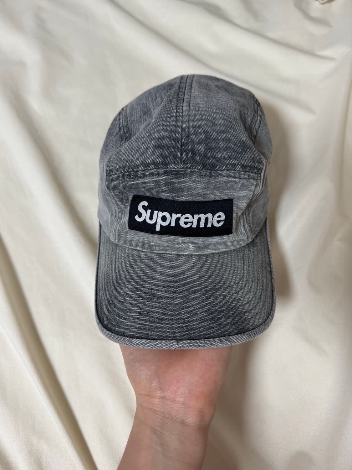 Supreme Denim Camp Cap Washed Black - 22 상품이미지2