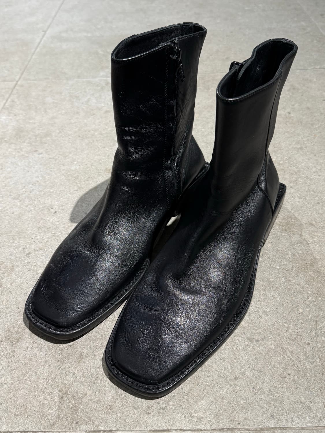 발렌시아가 BB림 스퀘어힐 부츠 37.5 상품이미지2