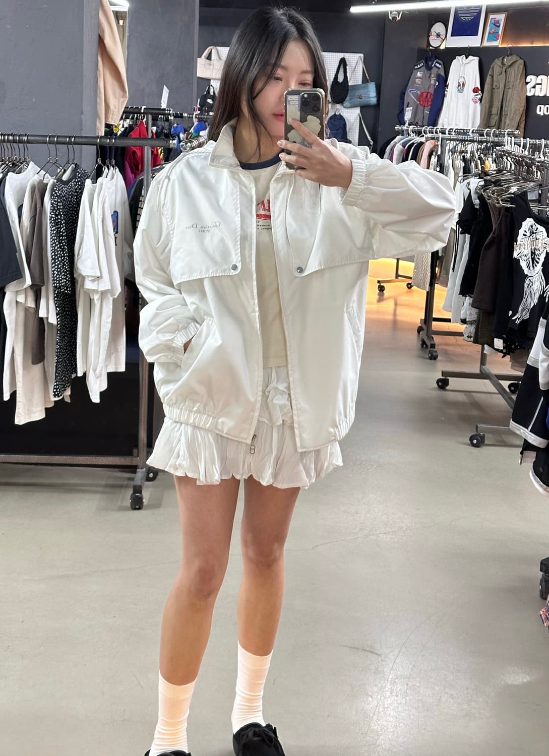 크리스찬 디올 스포츠 화이트 폴리쉘 자켓 상품이미지1