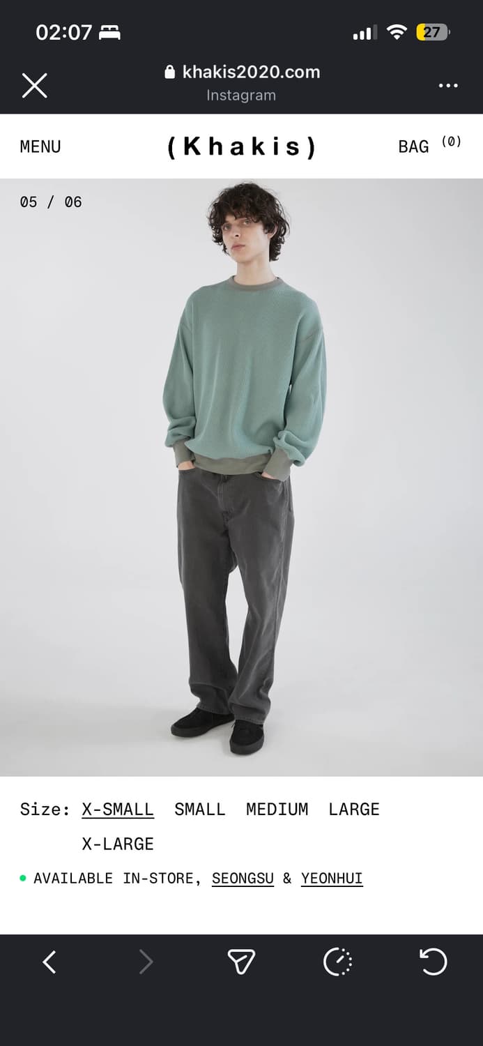 카키스 26ss  새상품 상품이미지2