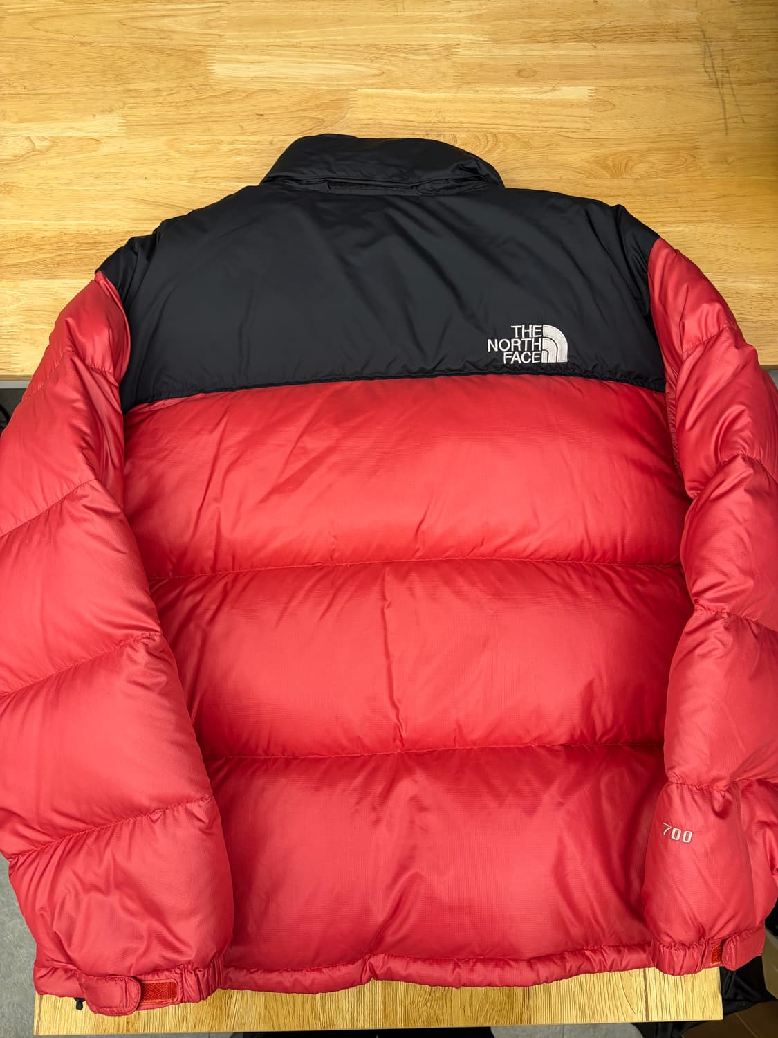 [XL]노스페이스 700 눕시 패딩 레드/블랙 상품이미지5