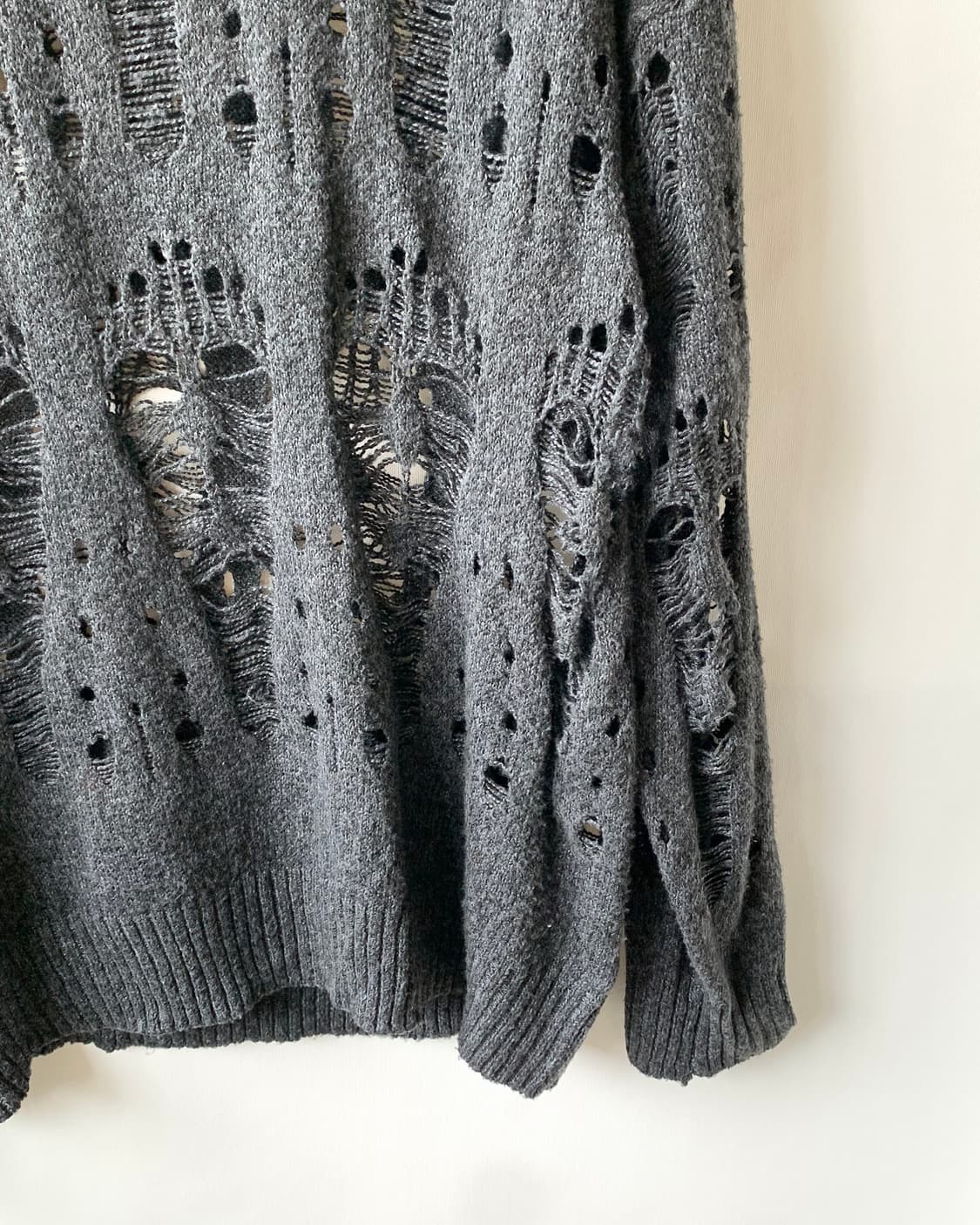 [MANFINITY] distressed oversized knit sw 상품이미지4