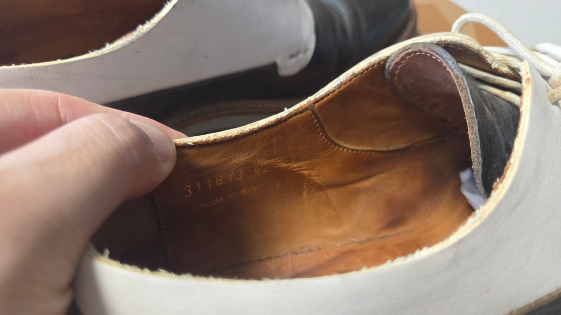 알렉산더 맥퀸 누벅 새들 더비 슈즈 상품이미지7