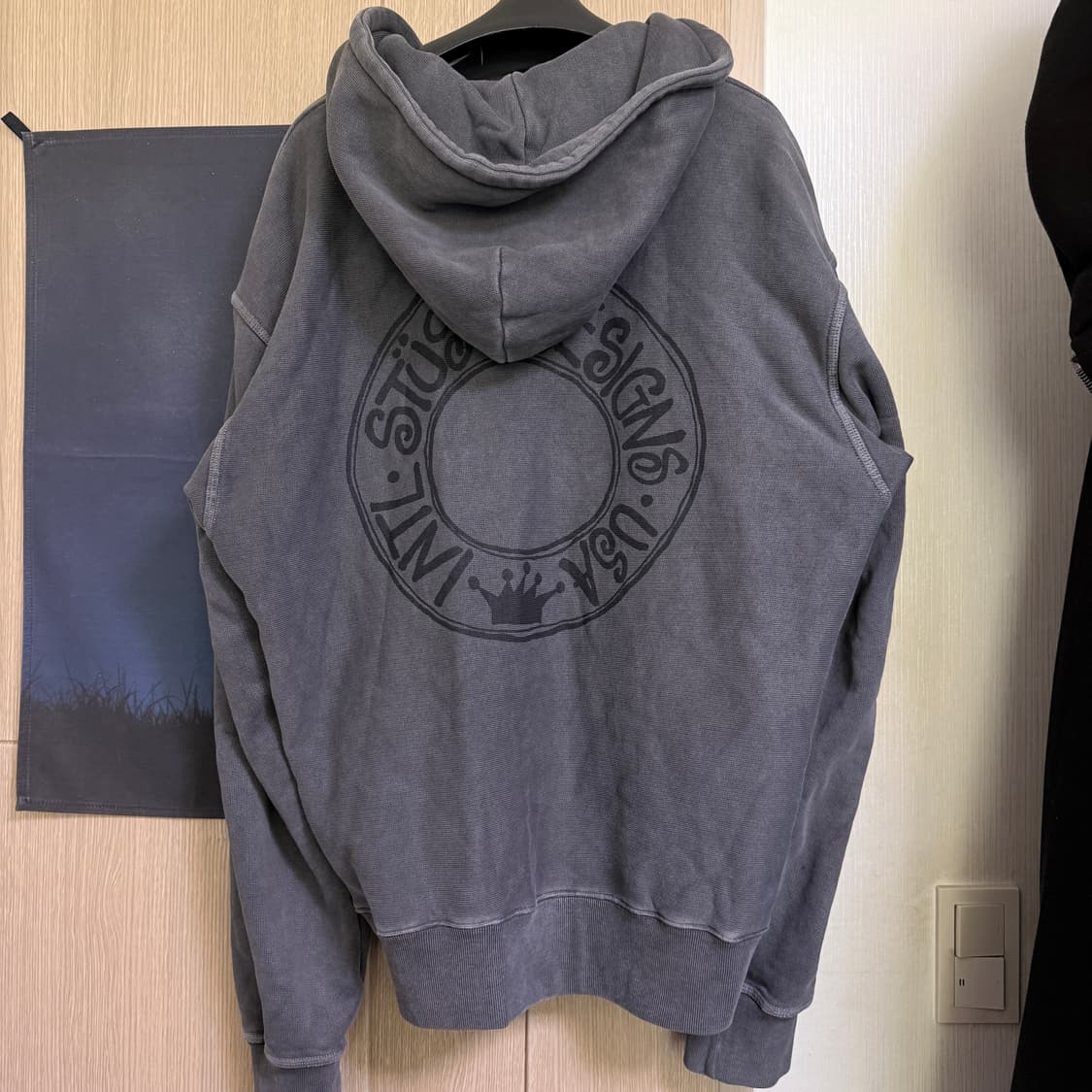 스투시 부아나 피그먼트 다이드 집업 후드 상품이미지2