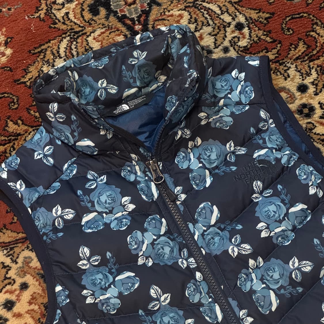 노스페이스 플라워 경량패딩 베스트 (S) 구스다운 상품이미지2