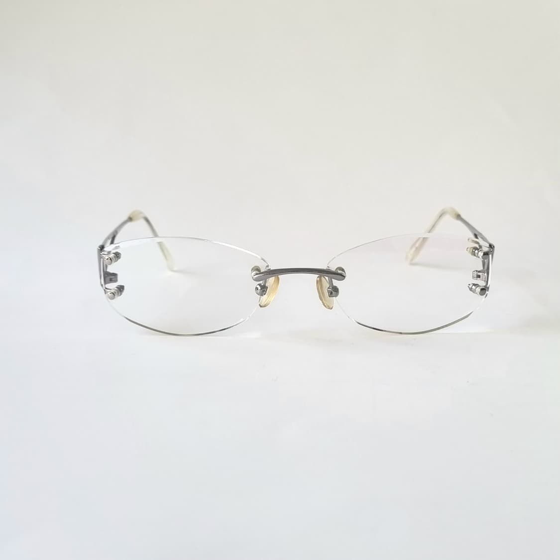 데드스탁 빈티지 오벌 무테 안경테 1566 상품이미지1