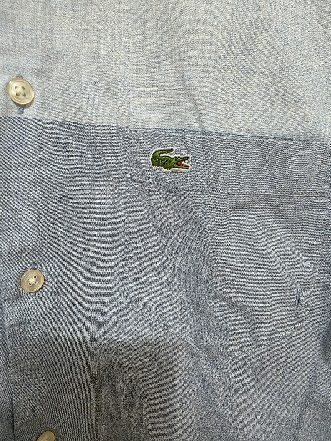 라코스테 투톤 샴브레이 셔츠 95 상품이미지3