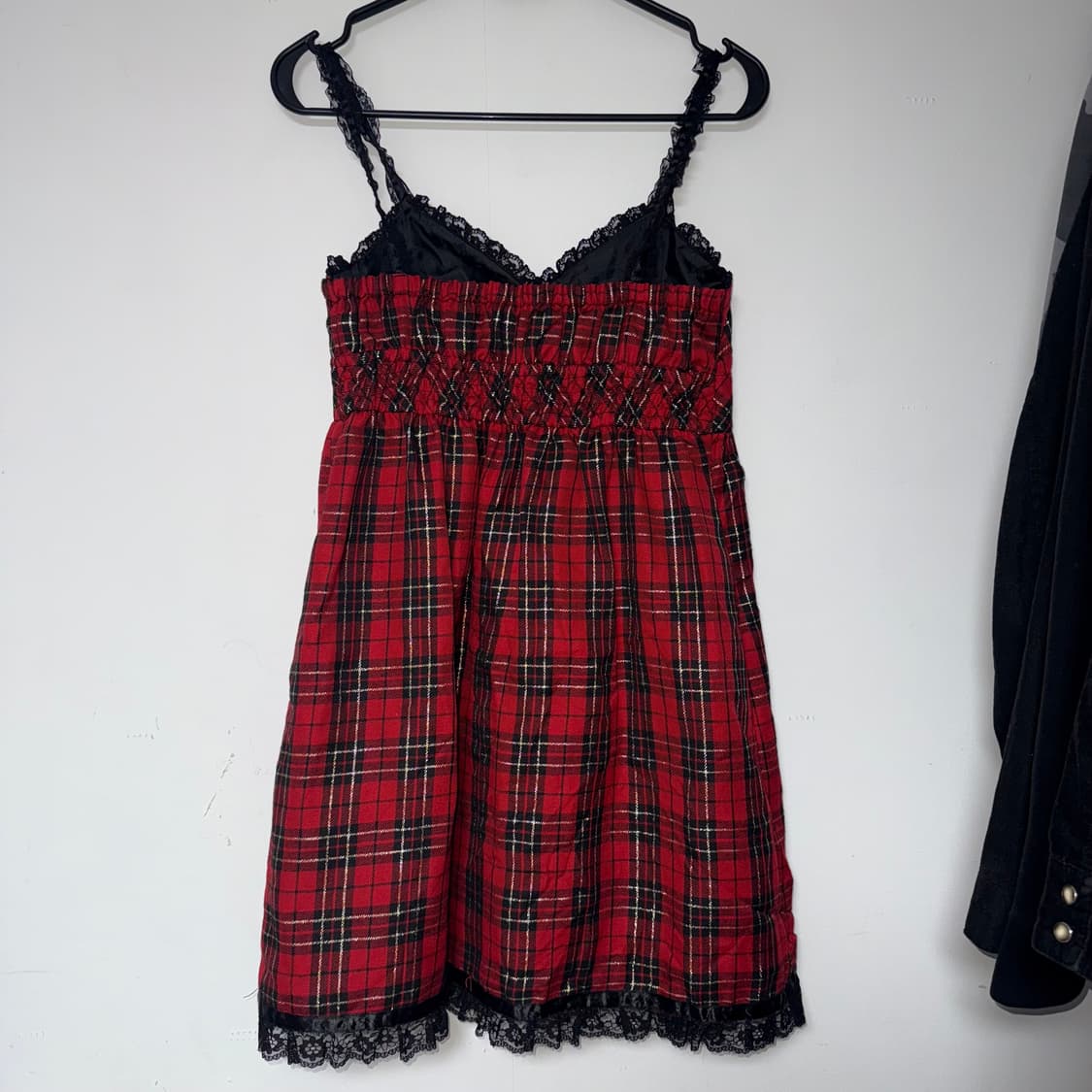 트랄라라 타탄체크 레이스 원피스 상품이미지2