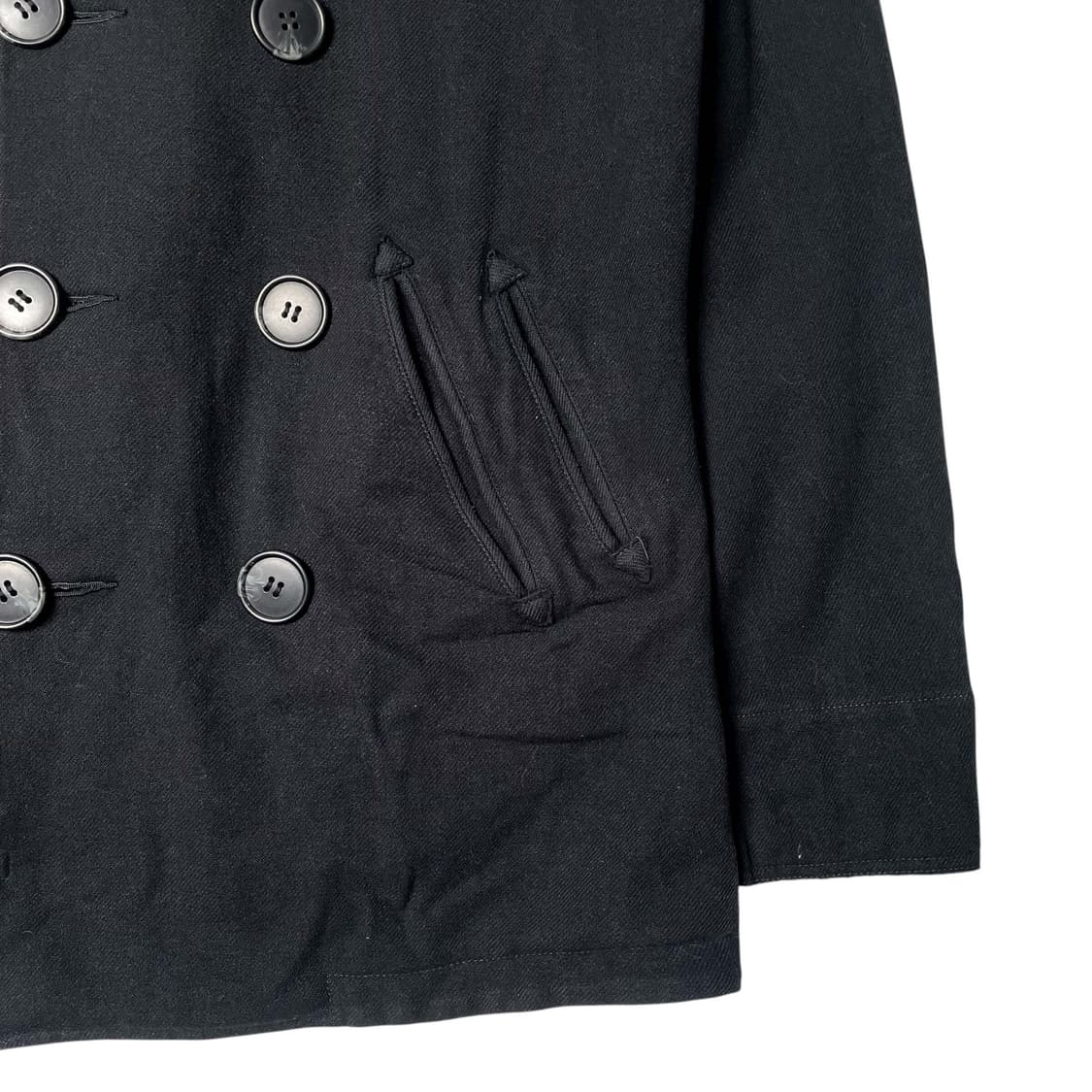 Zucca 컷 오프 디테일 울 블렌드 코트 상품이미지6