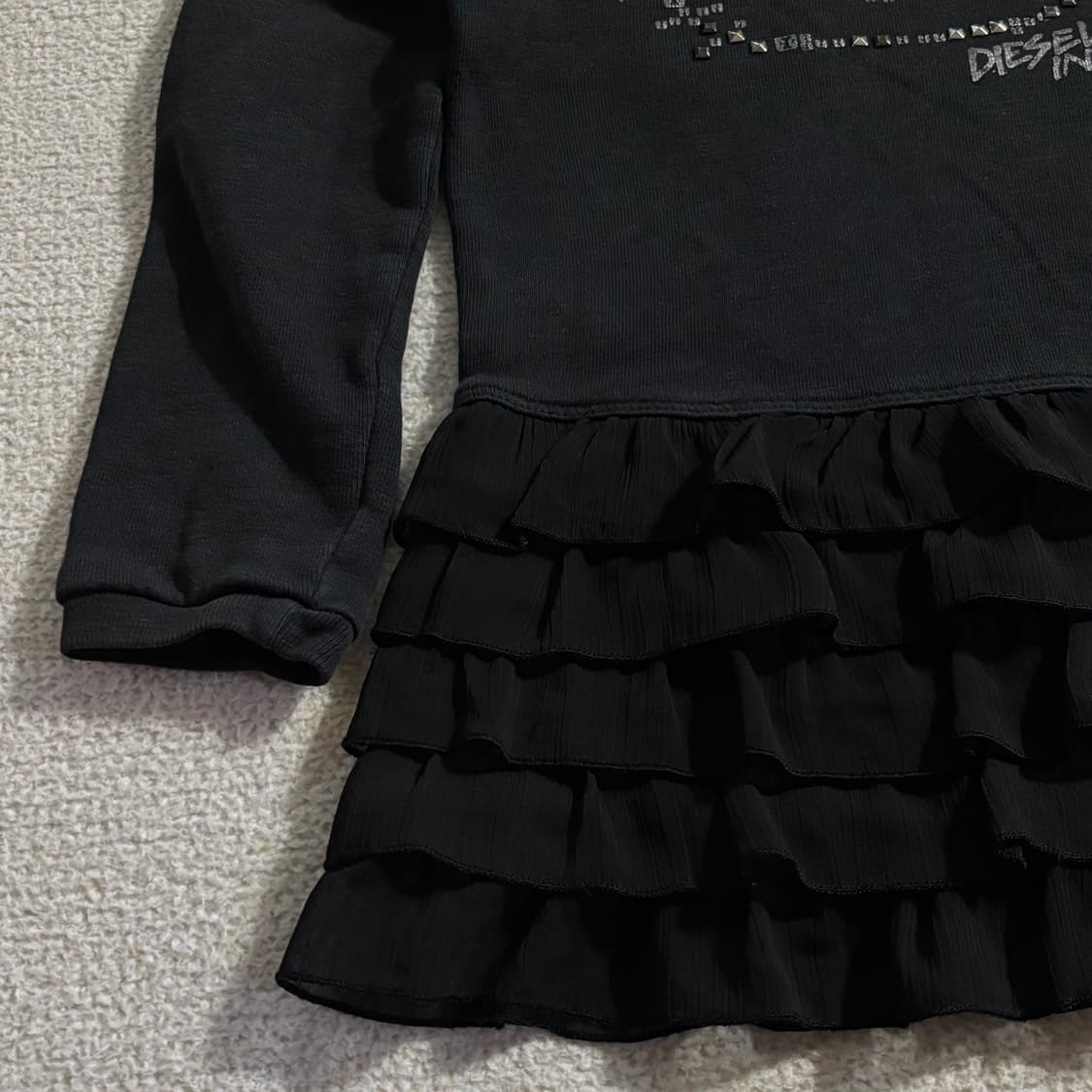 [아동복] 디젤 헬로키티 블랙 후드 원피스 상품이미지3