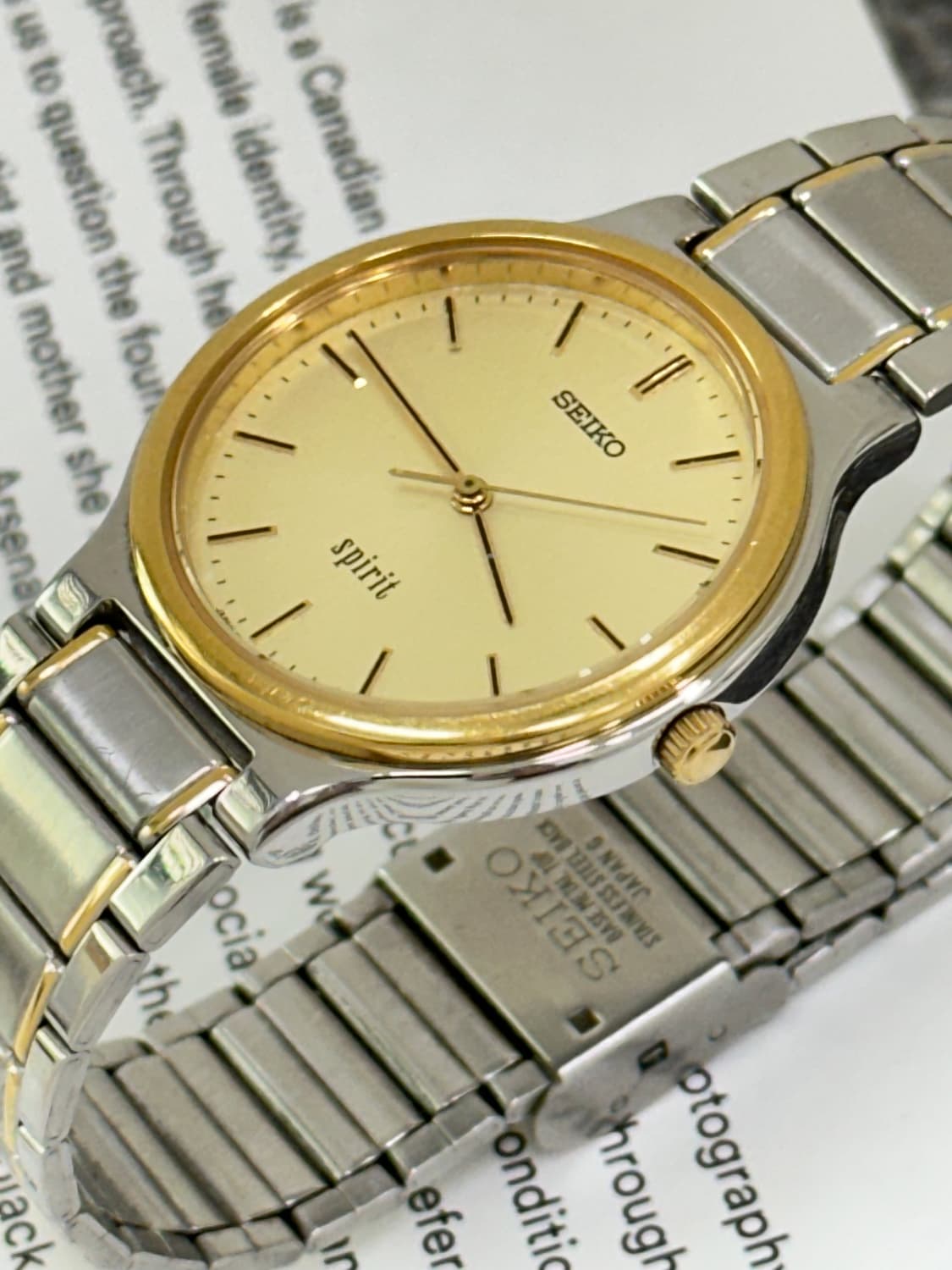 세이코 스피릿 콤비 쿼츠 시계 상품이미지5