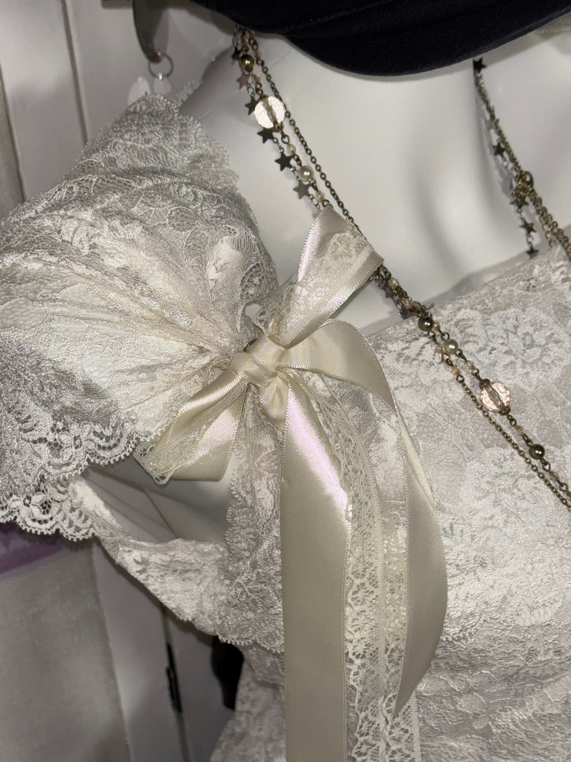 lace ribbon top 상품이미지2